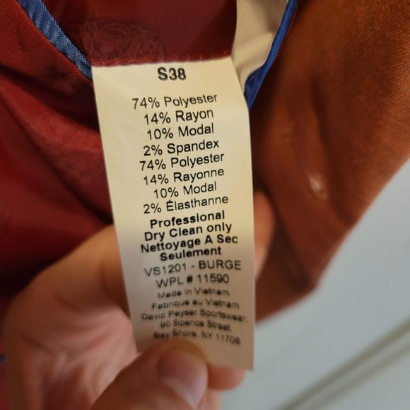 38S suit with 32W 30L pants (suit fits like 38R) Salmon colored? - Picture 3 of 5